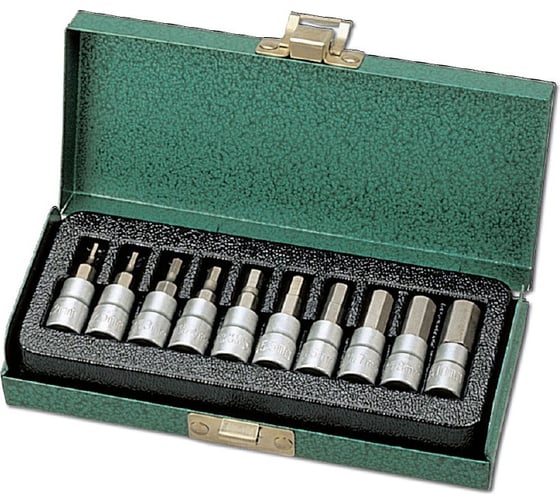 Набор торцевых насадок HONITON SB-2010HX HEX 1/4, 10 предметов В0000000190635 1