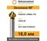 Зенковка Advancetool ц/х 90 18.0мм HSS 4341 (Р6М5) TIN ГОСТ 14953-80 ADT-ЗЦХ18Т904341 3