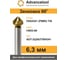Зенковка Advancetool ц/х 90 6.3мм HSS 4341 (Р6М5) TIN ГОСТ 14953-80 ADT-ЗЦХ63T904341 3