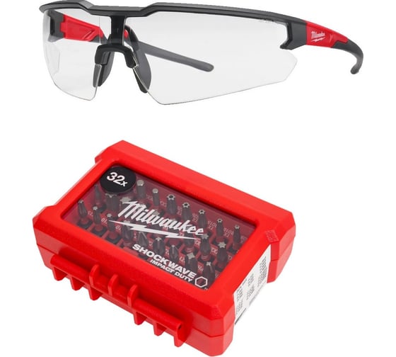 Набор осенние подарки: Биты ударные + Очки с покрытием AS/AF Milwaukee 493310006 1