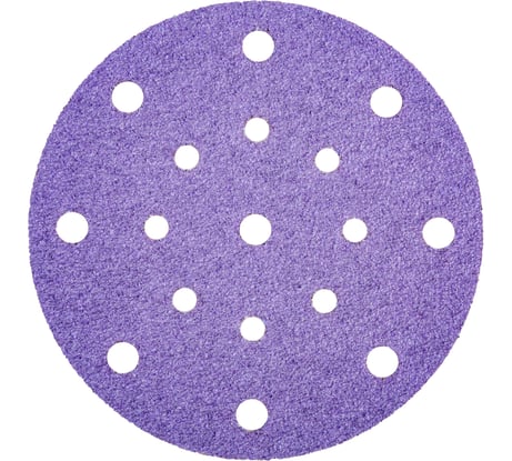 Круг абразивный AUTOP Professional 90/150 зерно 2000, 150мм, 17 отв, фиолетовый, 50 шт ATP-AM90/150-2000/V