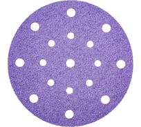 Круг абразивный AUTOP Professional 90/150 зерно 1500, 150мм, 17 отв, фиолетовый, 50 шт ATP-AM90/150-1500/V