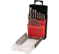 Набор сверл по металлу ц/х Advancetool 1-10мм, 19 шт, HSSE M35 Co5 (Р6М5К5) DIN338 ADT-НСЦХ1-10HSSE