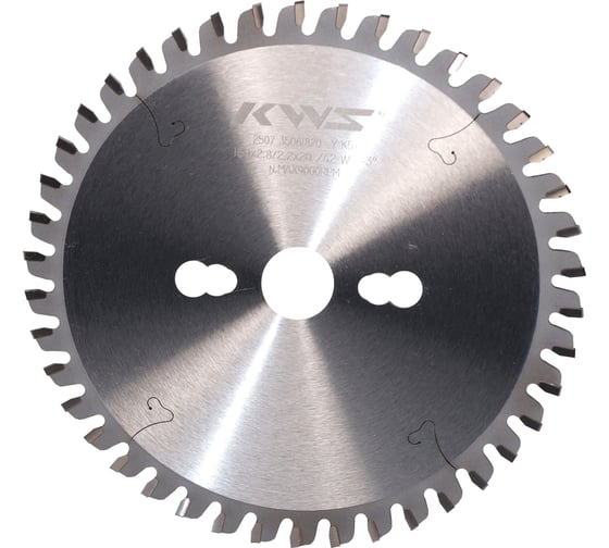 Диск пильный для обработки оргстекла и пластика KWS 160х20х2.8/2.2, 42T WD α-3 β15+45 K5+ TFKZ00081 1