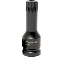 Головка-бита глубокая ударная с отверстием SPLINE (M10; 1/2") Forsage 47203 F-24807810T