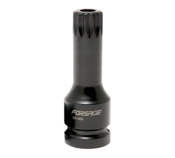 Головка-бита глубокая ударная с отверстием SPLINE (M6; 1/2") Forsage 47201 F-24807806T 1