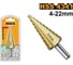Ступенчатое сверло INGCO 4-22 мм INDUSTRIAL AKSDS42203 2