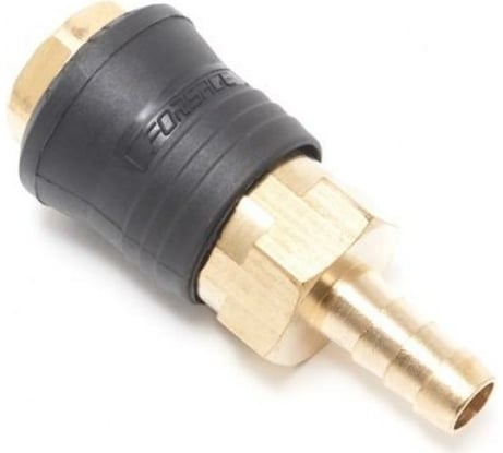Быстроразъем пневматический с клапаном - елочка 12 мм Forsage F-SE6-4SH(14920)