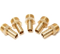 Штуцер пневматический наружная резьба 1/2" - елочка 6 мм, 5 шт Forsage 26090 F-MH08/04K