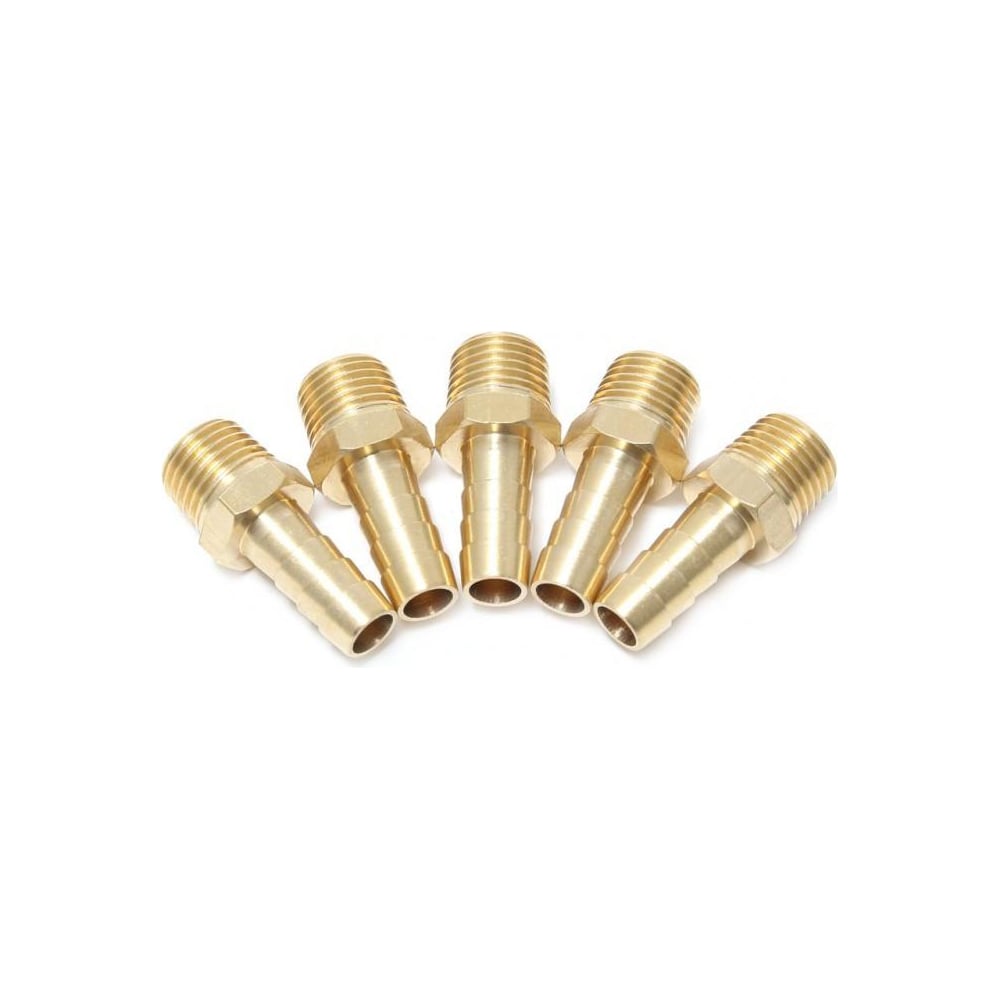 Штуцер пневматический наружная резьба 1/4" - елочка 8 мм, 5 шт Forsage ...