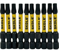 Бита магнитная Skole (BT2) 10 шт, T25-50, сталь S2 оригинал BT2-T2550