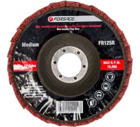 Круг лепестковый зачистной абразивный красный Medium (125х22.2 мм) Forsage F-FR125R 49118
