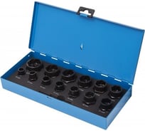 Набор головок-экстракторов для поврежденных болтов/гаек (14 шт; 3/8" / 1/2"; 10-14/16-19/21/22/24/27 мм) в кейсе Forsage 5272 F-914U3