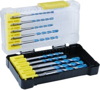 Набор универсальных сверл Hanskonner 10 шт: 3мм, 4мм, 5мм, 6мм, 8мм, 10мм, кейс H1055-08-S10