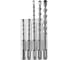 Набор буров D.BOR SDS-plus 2C PLUS, 5 шт (5/6х110, 6/8/10х160), 2-cutting D-2PSET051-0510 4