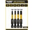 Набор торсионных магнитных бит WURZ 50мм, TORX (T10,T20,T25,T30), 4шт/бл 4268 3