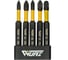Набор торсионных магнитных бит WURZ 70мм, (PH1,PH2,PZ1,PZ2,PZ3), 5шт/упак 4263 1