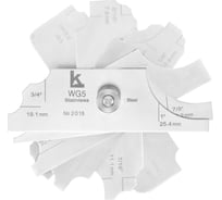 Шаблон сварщика КАЛИБРОН WG 5 (УШС МГ-11) (ГРСИ №96115-25) 1160765