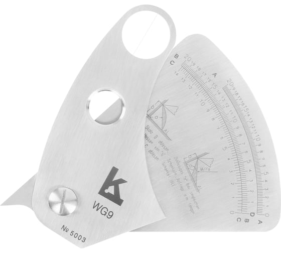 Шаблон сварщика КАЛИБРОН WG 9 (ГРСИ №96115-25) 1160766 1