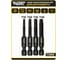 Набор торсионных магнитных бит WURZ 50мм, TORX (T10,T20,T25,T30), 4шт/бл 4269 3