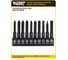 Набор магнитных бит WURZ 50мм, PH1,PH2(2),PH3,PZ1,PZ2,PZ3,SL5,SL6,H4, 10шт/бл 4200PC 5