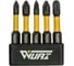 Набор торсионных магнитных бит WURZ 50мм, (PH1,PH2,PZ1,PZ2,PZ3), 5шт/упак 4262 1