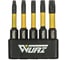 Набор торсионных магнитных бит WURZ 50мм, TORX (T10,T15,T20,T25,T30), 5шт/упак 4265 1