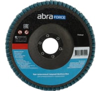 Круг лепестковый торцевой Abraforce Blue 125*22 Zn 60 Conical (10шт) AFBL125ZA06058C