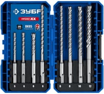Буры SDS-plus ЗУБР Профи-4x 8шт набор №2 29313-H8-2