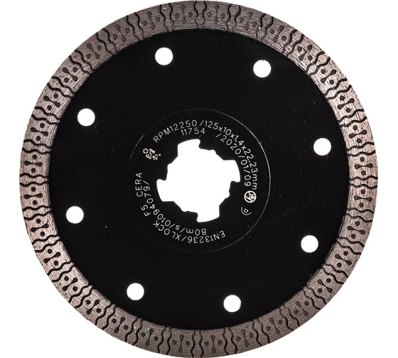 Диск алмазный по керамограниту OSBORN F5 Ceraspeed (125x1.2 мм; X-Lock) DRONCO 4925514102