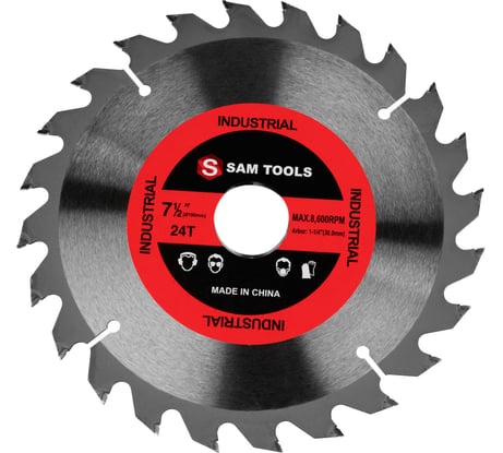Пильный диск SAMGRUPP по дереву 190х30 мм. 24 зуб. SAMC-020190024