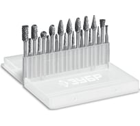 Набор бор-фрез твердосплавных ЗУБР 20 шт, хв-к 3 мм, Профессионал 28816-H20