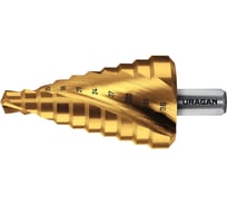 Сверло ступенчатое Uragan 9-36мм, 10 ступеней, винтовая спираль 29658-9-36-10