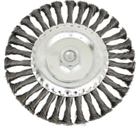 Щетка-крацовка плоская (175 мм; M14; крученая проволока) для УШМ Orientcraft WHBM14175738