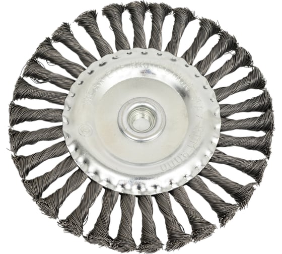 Щетка-крацовка плоская (175 мм; M14; крученая проволока) для УШМ Orientcraft WHBM14175738