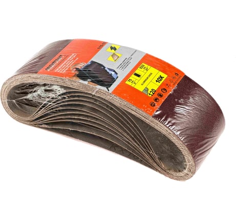 Лента шлифовальная бесконечная (10 шт; 75x533 мм; Р120) Orientcraft OCEB75533120