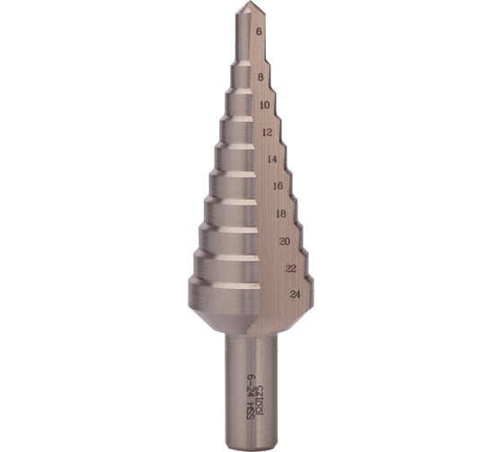Сверло ступенчатое (6-24 мм; HSS; 85 мм) Bucovice Tools 641013 1