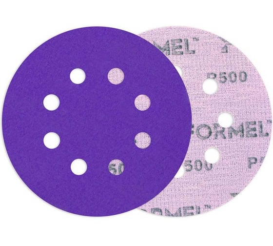 Диск CERAMIC PLUS FORMEL 125 мм, 8 отв., Р500 (упак 50 шт) 93823125500 1