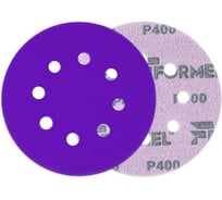 Диск CERAMIC PLUS FORMEL 125 мм, 8 отв., Р400 (упак 50 шт) 93823125400