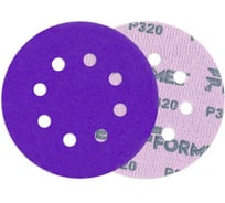 Диск CERAMIC PLUS FORMEL 125 мм, 8 отв., Р320 (упак 50 шт) 93823125320