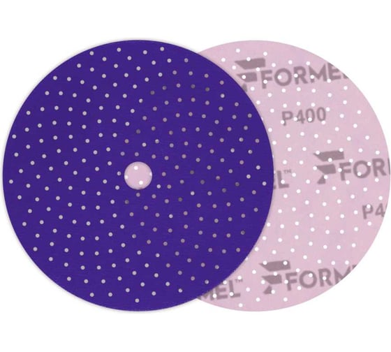 Диск CERAMIC PLUS FORMEL 150 мм, 50 отв., MULTIHOLES, Р400 (упак 50 шт) 93812230400 1