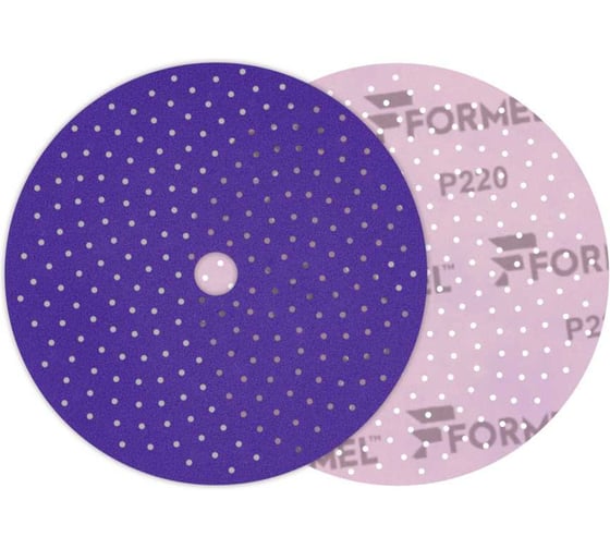 Диск CERAMIC PLUS FORMEL 150 мм, 50 отв., MULTIHOLES, Р220 (упак 50 шт) 93812230220 1