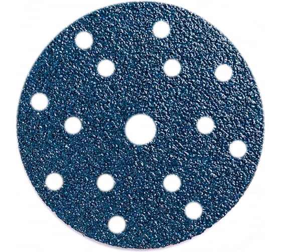 Шлифовальный круг Long Abrasive ZP311F (цирконий) 150мм на липучке, 15 отверстий, Р320 (100 штук) 3134323321-100 1