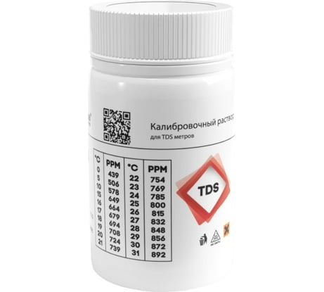 Раствор калибровочный для TDS электродов (55 мл; 800 PPM) AQUA-LAB-800PPM-55