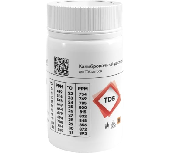 Раствор калибровочный для TDS электродов (55 мл; 800 PPM) AQUA-LAB-800PPM-55 1