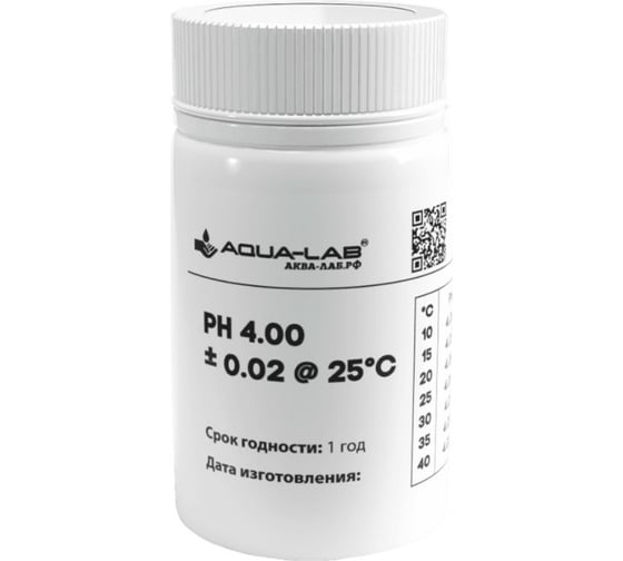 Раствор калибровочный для pH электродов (55 мл; PH-4) AQUA-LAB-PH4-55