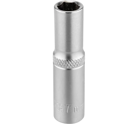 Головка глубокая 6-гранная Rockforce 7мм, 1/4 (к-т 10шт) RF LIGHT-5255007/к-т 10шт/(63142) 1
