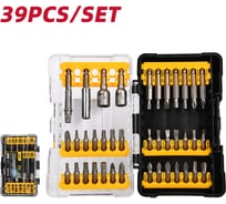 Набор бит и адаптеров Deli 39 предметов в пластиковом кейсе DL251202 сталь Cr-V 209062