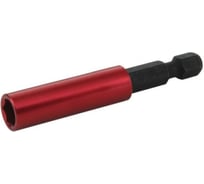 Адаптер для бит магнитный (10 шт; 60 мм; 1/4; красный; алюминий) Novocraft BH060AR14010