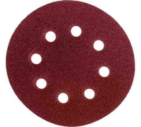 Диск абразивный на липучке 8 отверстий 125 мм, Р60, 100 шт Strong СТУ-20100060